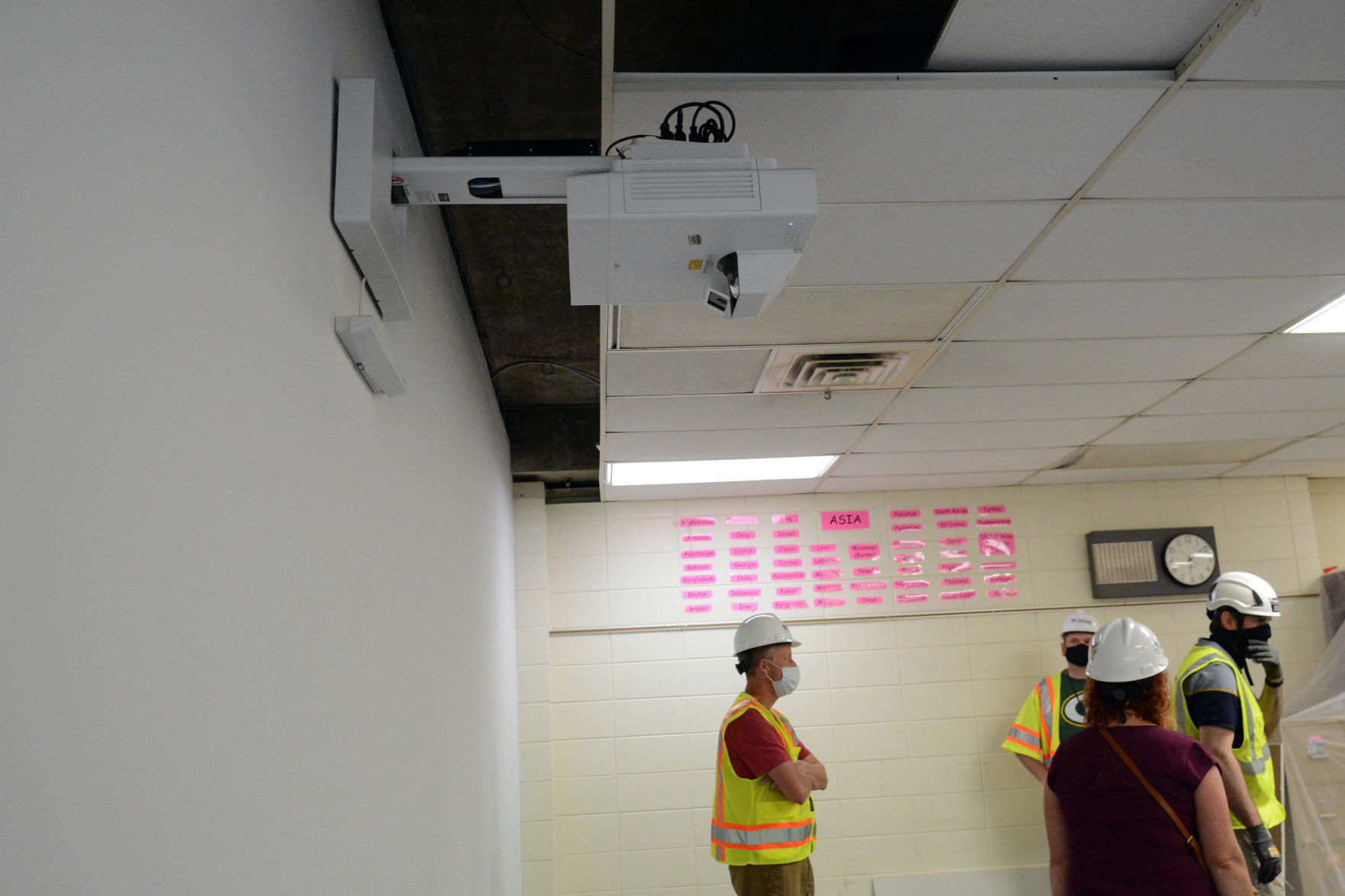 Baraboo middle school construction tour, June 23, 2020